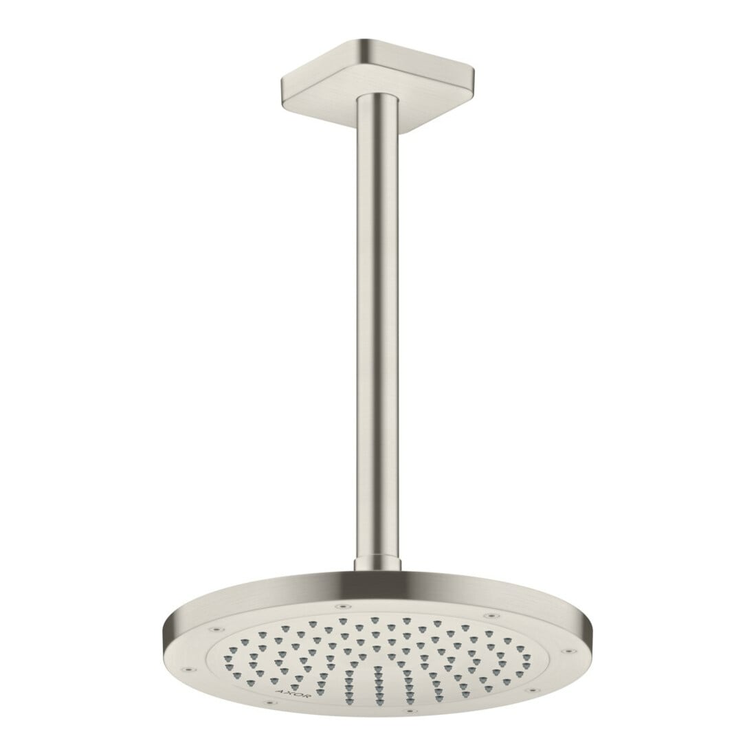hansgrohe Axor Douche de tête EcoSmart encastrée, 245 mm, 1 jet, aspect inox