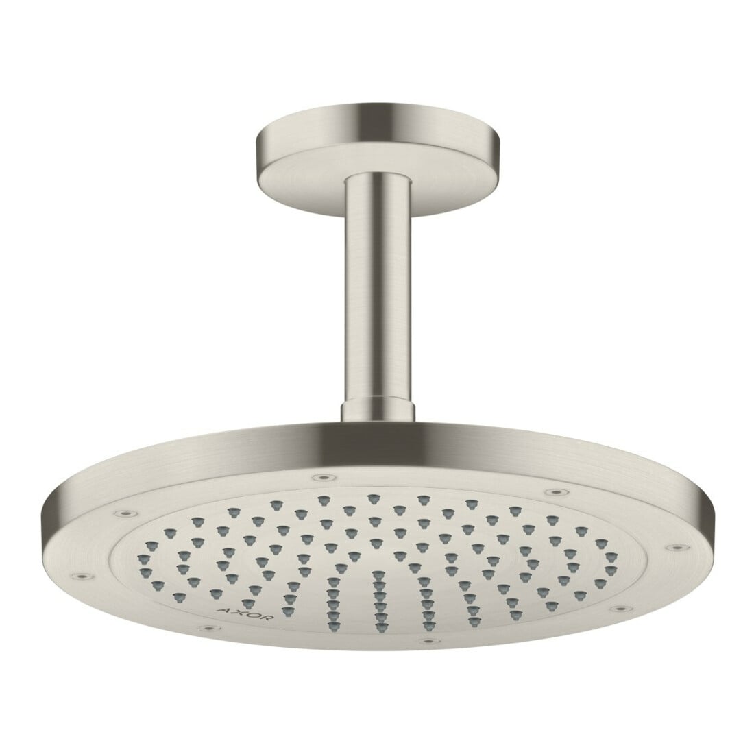 hansgrohe Axor Douche de tête EcoSmart encastrée, 245 mm, 1 jet, aspect inox