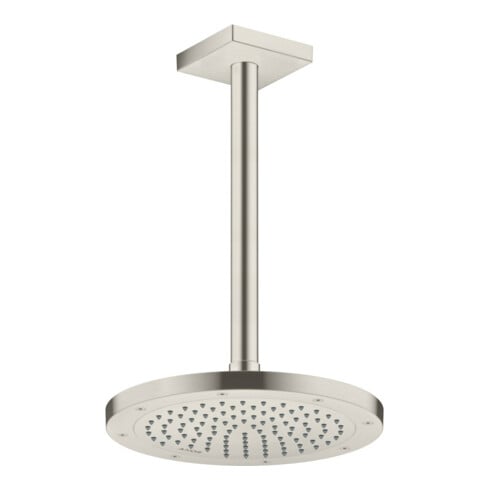 hansgrohe Axor Douche de tête EcoSmart encastrée, 245 mm, 1 jet, aspect inox
