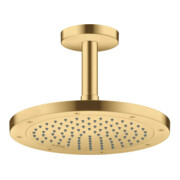 hansgrohe Axor Douche de tête EcoSmart encastrée, 245 mm, 1 jet, or brossé optique-2