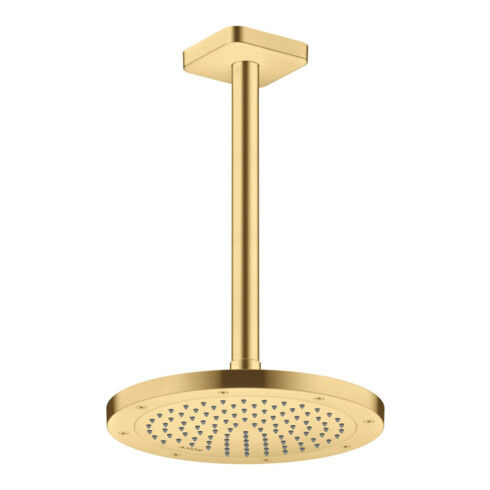 hansgrohe Axor Douche de tête EcoSmart encastrée, 245 mm, 1 jet, or brossé optique
