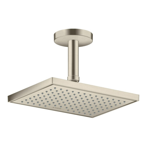 hansgrohe Axor Douche de tête EcoSmart encastrée, 245x185 mm, 1 an, inox brossé