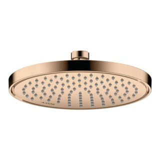 hansgrohe Axor Douche de tête EcoSmart encastrée, Ø 220 mm, 1 jet, poli or rose