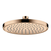 hansgrohe Axor Douche de tête EcoSmart encastrée, Ø 220 mm, 1 jet, poli or rose