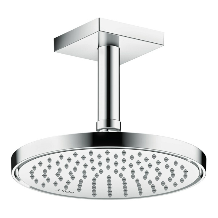 hansgrohe Axor Douche de tête EcoSmart plus, 220 mm, 1 jet, chrome, pose encastrée ou murale