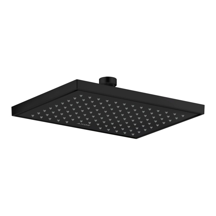 hansgrohe Axor Douche de tête EcoSmart plus encastrée, 245x185 mm, 1j, mat noir