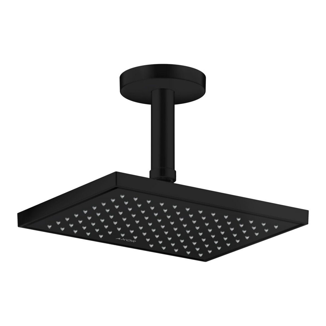 hansgrohe Axor Douche de tête EcoSmart plus encastrée, 245x185 mm, 1j, mat noir