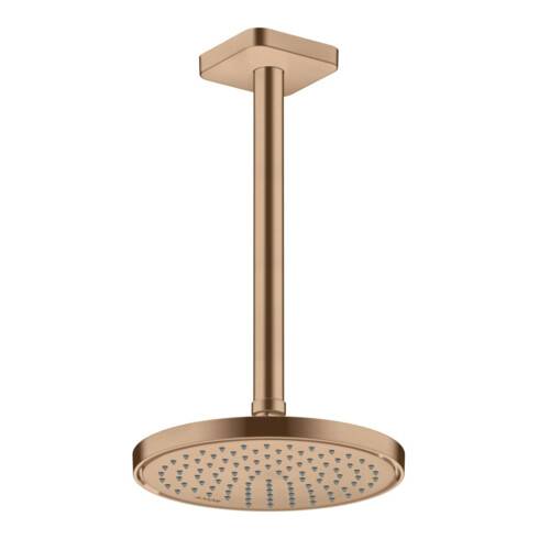 hansgrohe Axor douche de tête encastrée, 220 mm, 1 jet, brossé or