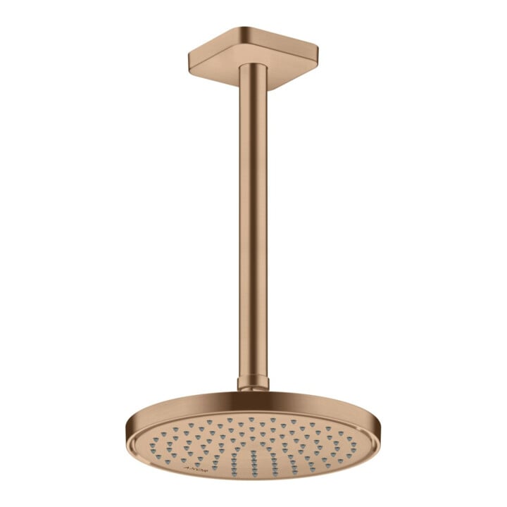 hansgrohe Axor douche de tête encastrée, 220 mm, 1 jet, brossé or