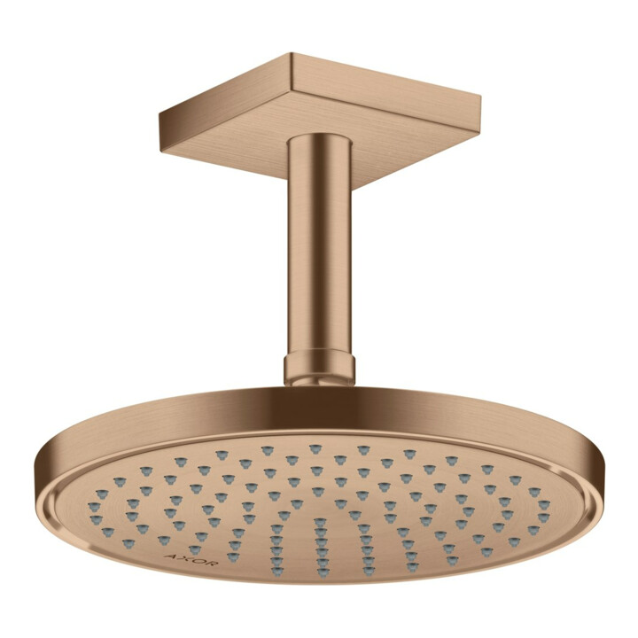 hansgrohe Axor douche de tête encastrée, 220 mm, 1 jet, brossé or
