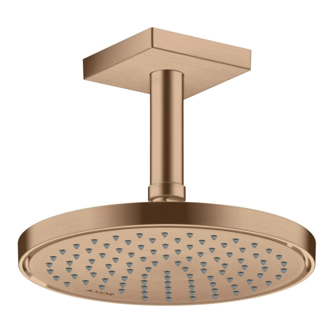 hansgrohe Axor douche de tête encastrée, 220 mm, 1 jet, brossé or