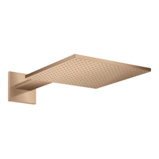 hansgrohe Axor douchette avec bras mural, 300x300 mm, 2 jets, or brossé