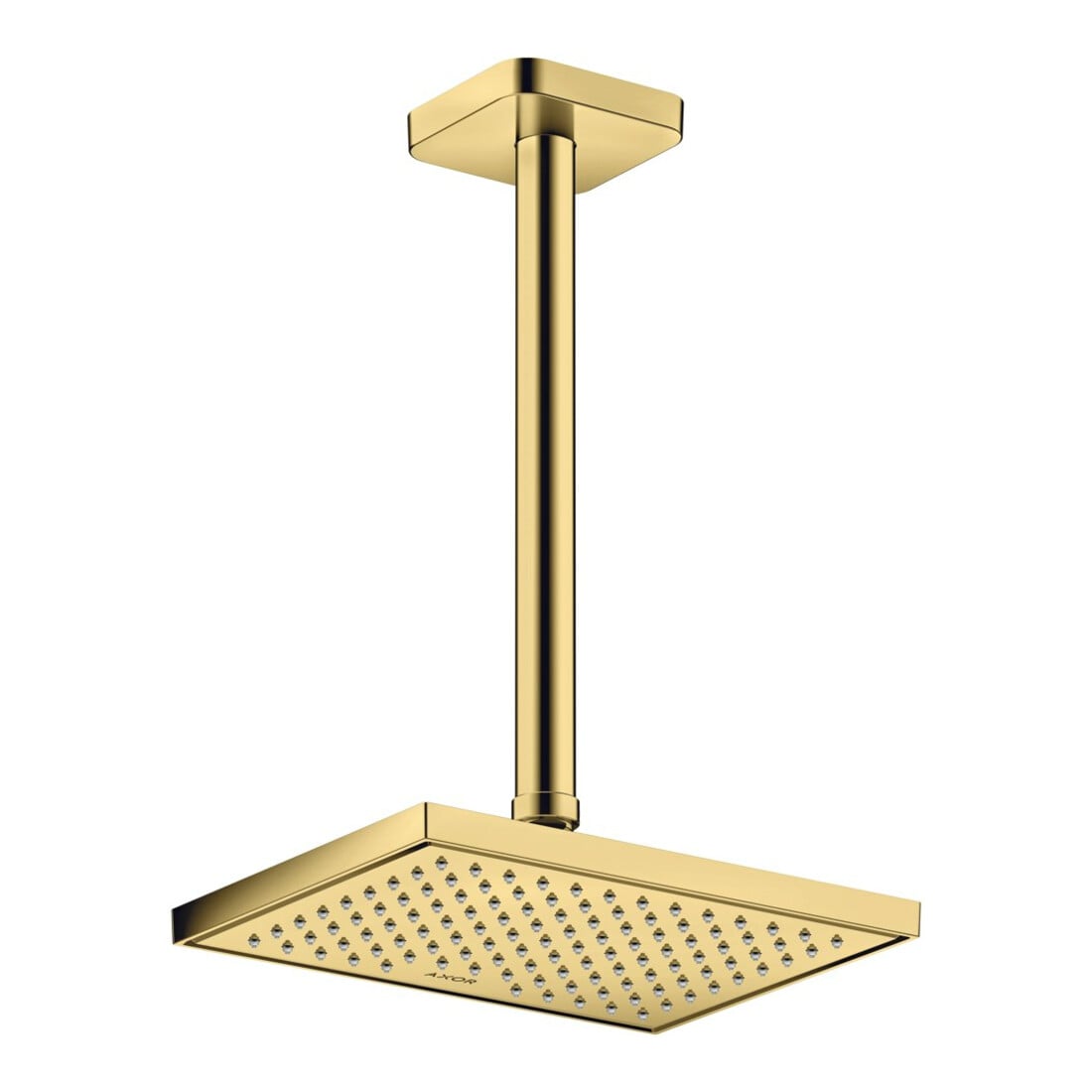 hansgrohe Axor Douchette EcoSmart encastrée, 245x185 mm, 1 jet, poli or optique