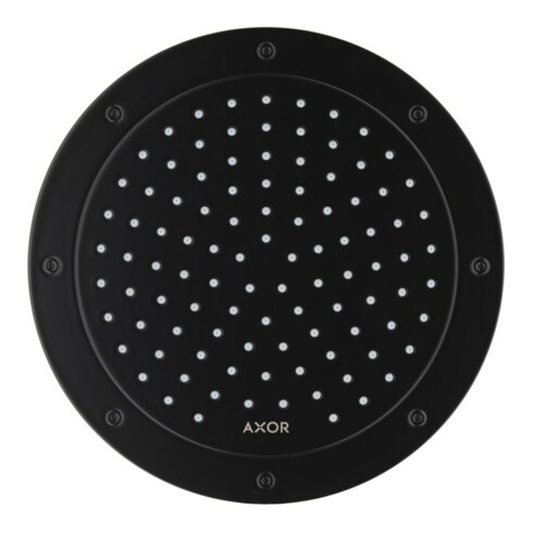 hansgrohe Axor douchette EcoSmart, installation encastrée ou murale, 245 mm, 1 an, noir mat
