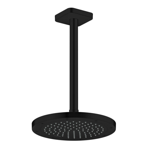 hansgrohe Axor douchette EcoSmart, installation encastrée ou murale, 245 mm, 1 an, noir mat