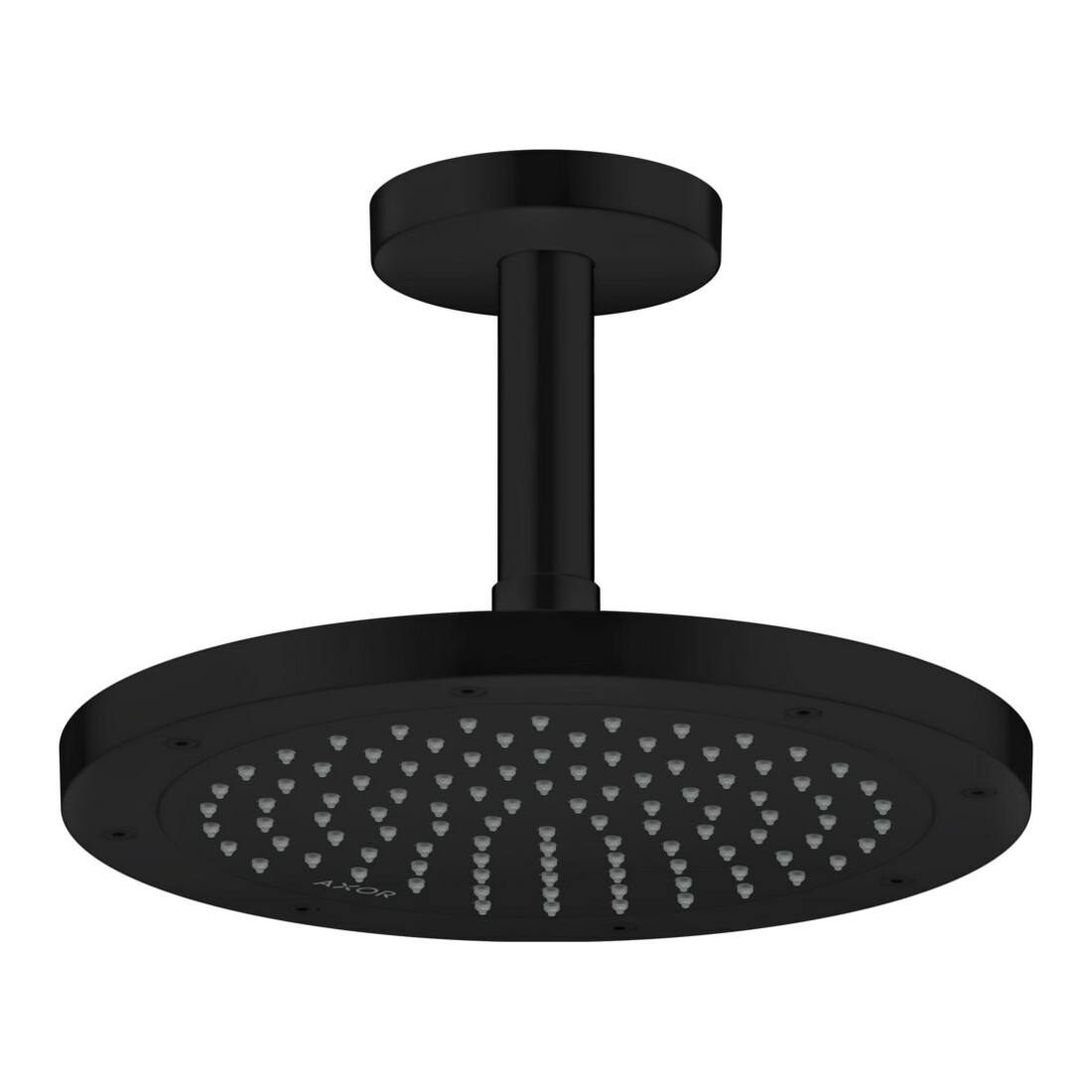 hansgrohe Axor douchette EcoSmart, installation encastrée ou murale, 245 mm, 1 an, noir mat