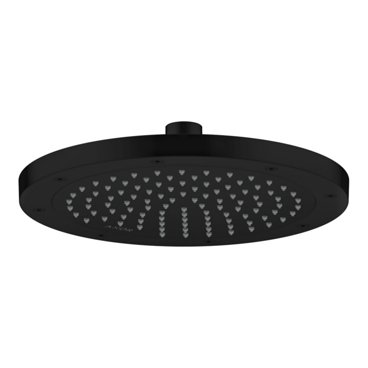 hansgrohe Axor douchette EcoSmart, installation encastrée ou murale, 245 mm, 1 an, noir mat