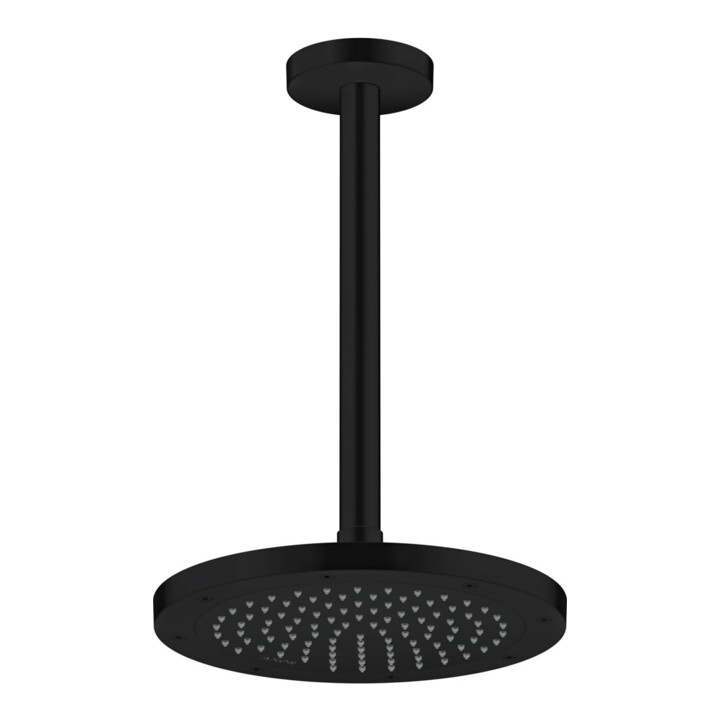 hansgrohe Axor douchette EcoSmart, installation encastrée ou murale, 245 mm, 1 an, noir mat