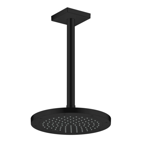 hansgrohe Axor douchette EcoSmart, installation encastrée ou murale, 245 mm, 1 an, noir mat