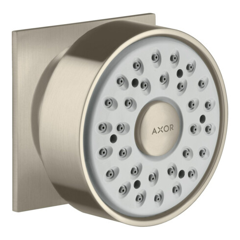 Hansgrohe Axor douchette latérale d'angle ros., pivotante, 1 jet, nickel brossé