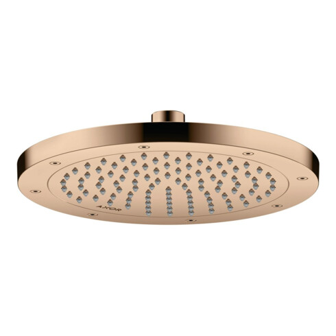 hansgrohe Axor Douchette tête EcoSmart plus, 245 mm, 1 jet, poli or rose