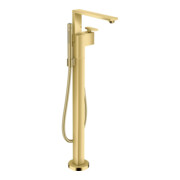 hansgrohe Axor Edge Mitigeur bain mono, bec 255 mm, sur pied, or poli optique