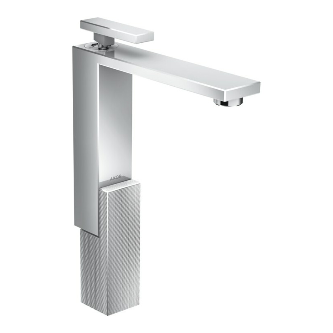 hansgrohe Axor Edge Mitigeur lavabo mono-commande 280, projection 180 mm, chrome, finition diamantée