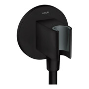hansgrohe Axor Fixfit unité porte-rouleau ronde, avec arrêt, mat noir