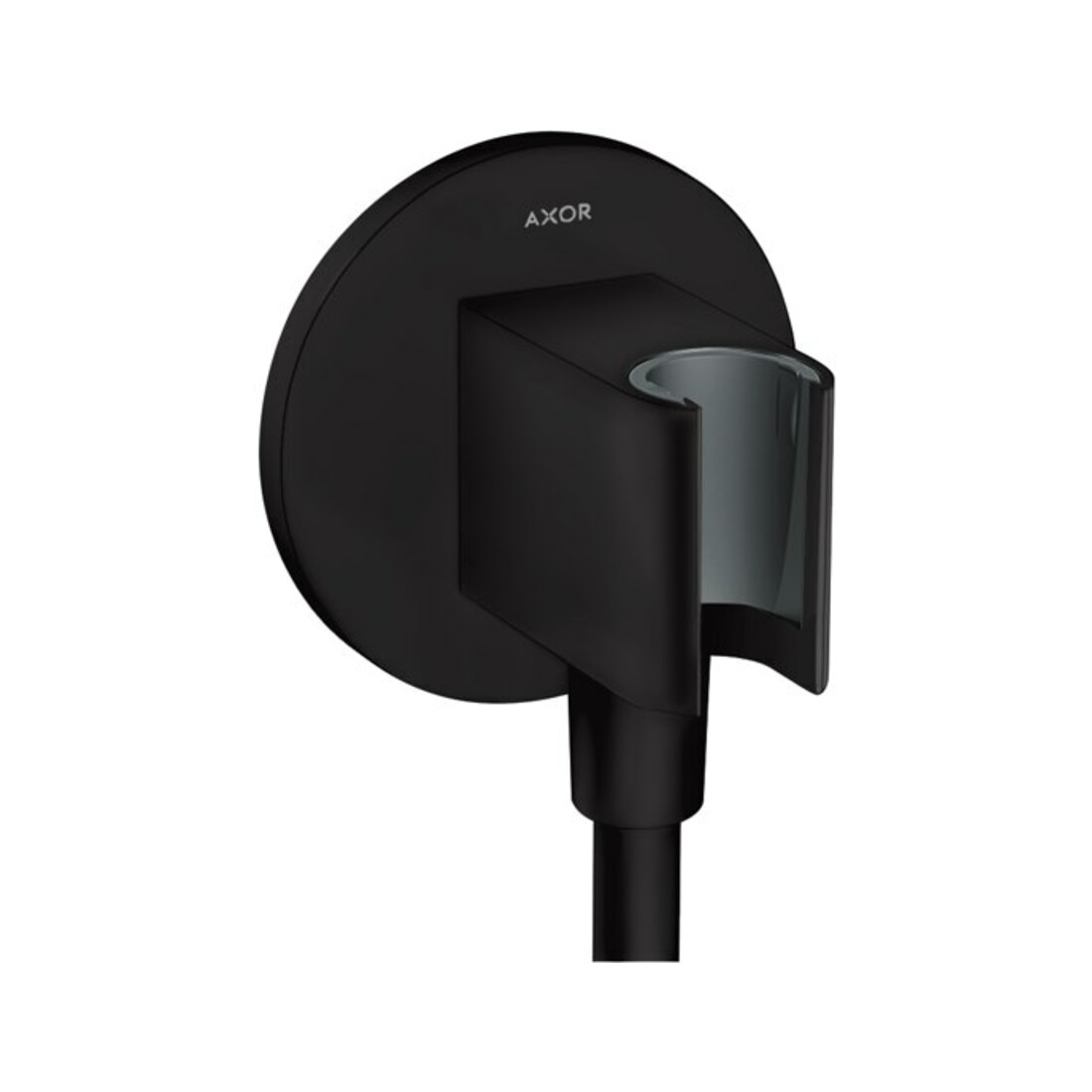 hansgrohe Axor Fixfit unité porte-rouleau ronde, avec arrêt, mat noir