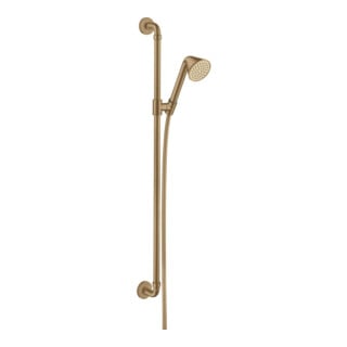 hansgrohe Axor Front Ensemble de douche 900 mm, avec pomme de douche à main 85 mm, 1 jet, bronze brossé