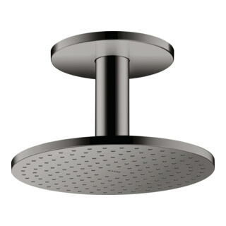 hansgrohe Axor m Douche de tête 250 2jets, raccord plafond, chrome noir poli