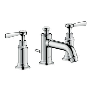 hansgrohe Axor Montreux 3 trous Robinet de lavabo 143 mm, mitigeur, tirette, nickel brossé