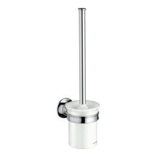 hansgrohe Axor Montreux Ensemble brosse WC Verre mat, métal chromé, mural