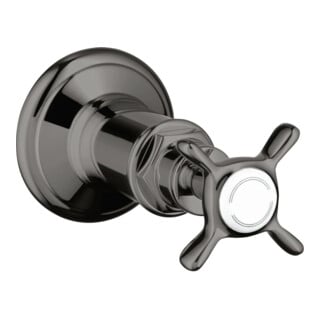 hansgrohe Axor Montreux kit de montage prêt à poser, vanne d'arrêt encastrée, avec croix, chrome poli bleu