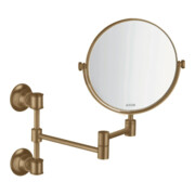 hansgrohe Axor Montreux miroir de rasage noir, inclinable, mural, bronze brossé