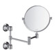 hansgrohe Axor Montreux miroir de rasage noir, inclinable, mural, inox brossé-1