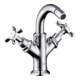 hansgrohe Axor Montreux Mitigeur bidet 2 trous A 104 mm, avec croix, tirette, chromé-1