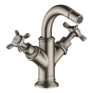 hansgrohe Axor Montreux Mitigeur bidet 2 trous A 104 mm, avec croix, tirette, ED