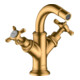 hansgrohe Axor Montreux Mitigeur bidet 2 trous A 104 mm, avec croix, tirette, or optique-1