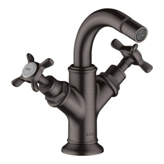 hansgrohe Axor Montreux Mitigeur bidet 2 trous A 104 mm, croix, tirette, bleu