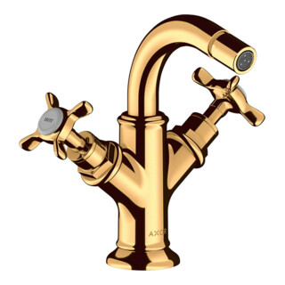 hansgrohe Axor Montreux Mitigeur bidet 2 trous A 104mm, avec croix, tirette