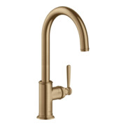 hansgrohe Axor Montreux Mitigeur évier 260 avec bec pivotant, bronze brossé