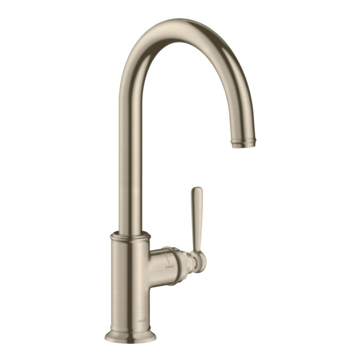 hansgrohe Axor Montreux Mitigeur évier 260 avec bec pivotant, nickel brossé