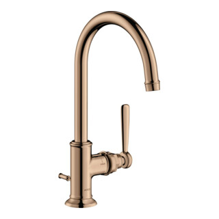 hansgrohe Axor Montreux Mitigeur lavabo 210 A 175 mm, avec tirette, chromé poli or rose