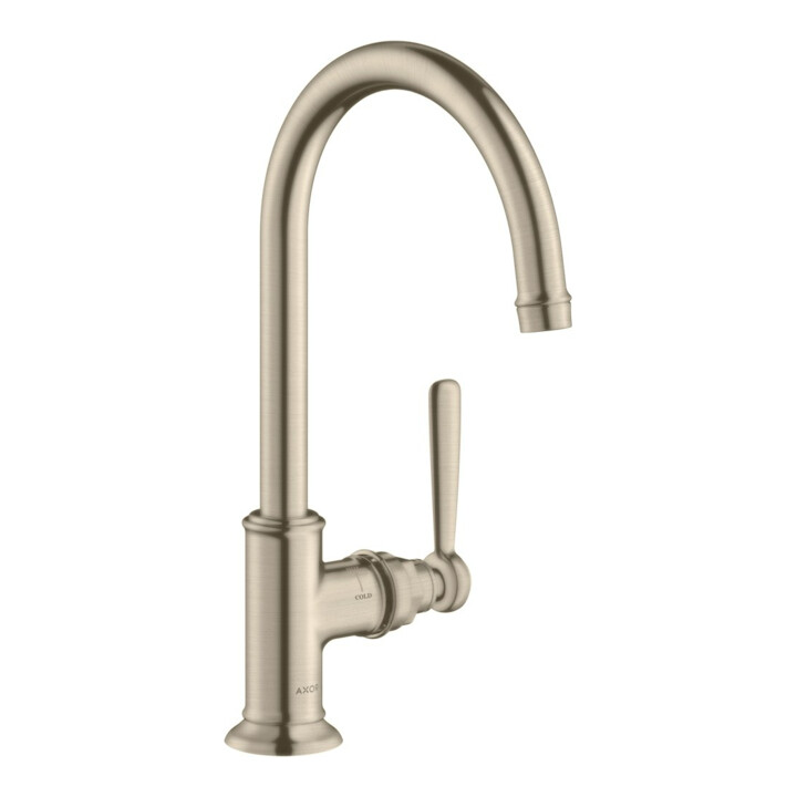 hansgrohe Axor Montreux Mitigeur lavabo 210 A 175 mm, sans garniture de vidage, nickel brossé