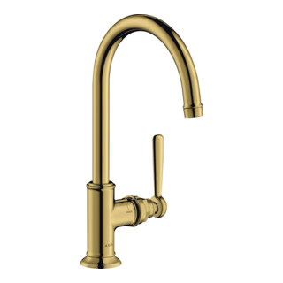 hansgrohe Axor Montreux Mitigeur lavabo 210 A 175 mm, sans garniture, poli or brillant