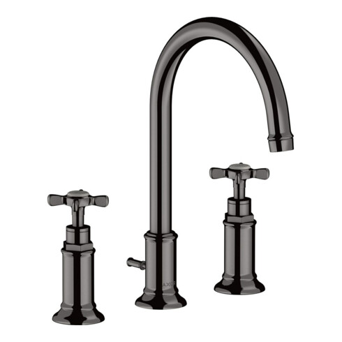 hansgrohe Axor Montreux Mitigeur lavabo 3 trous 180 175 mm, avec croix, tirette, bleu po vc