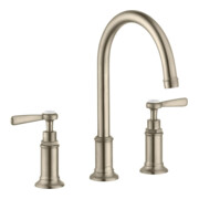 hansgrohe Axor Montreux Mitigeur lavabo 3 trous 180 A 175 mm, avec vidage, inox brossé-3