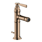 hansgrohe Axor Montreux Mitigeur monocommande bidet A 110mm, m HG, tirette, poli or rouge