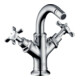 hansgrohe Axor Montreux Robinet Bidet 2 Trous 104 mm, mit Kreuzgriff, tirette, chrome-1